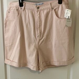 Size 18W Women's Pink Jean Shorts